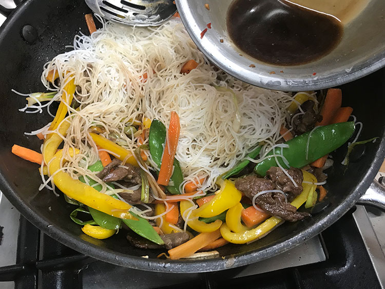 Beef Stir fry with Rice Noodles Recipes Made Easy