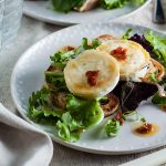 goats cheese salad with sundried tomato dressing.