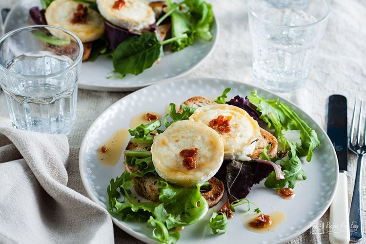 Goat's Cheese Salad with Sundried Tomato salad Recipes Made Easy