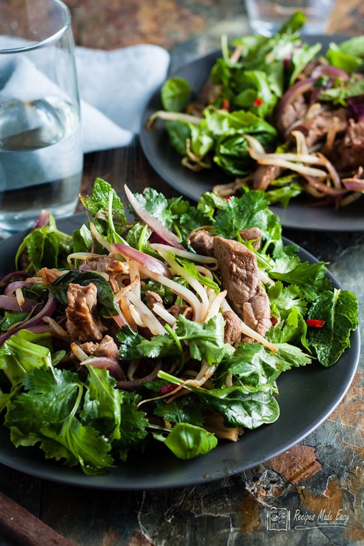 Warm Lamb Salad with a Thai Style Dressing Recipes Made Easy