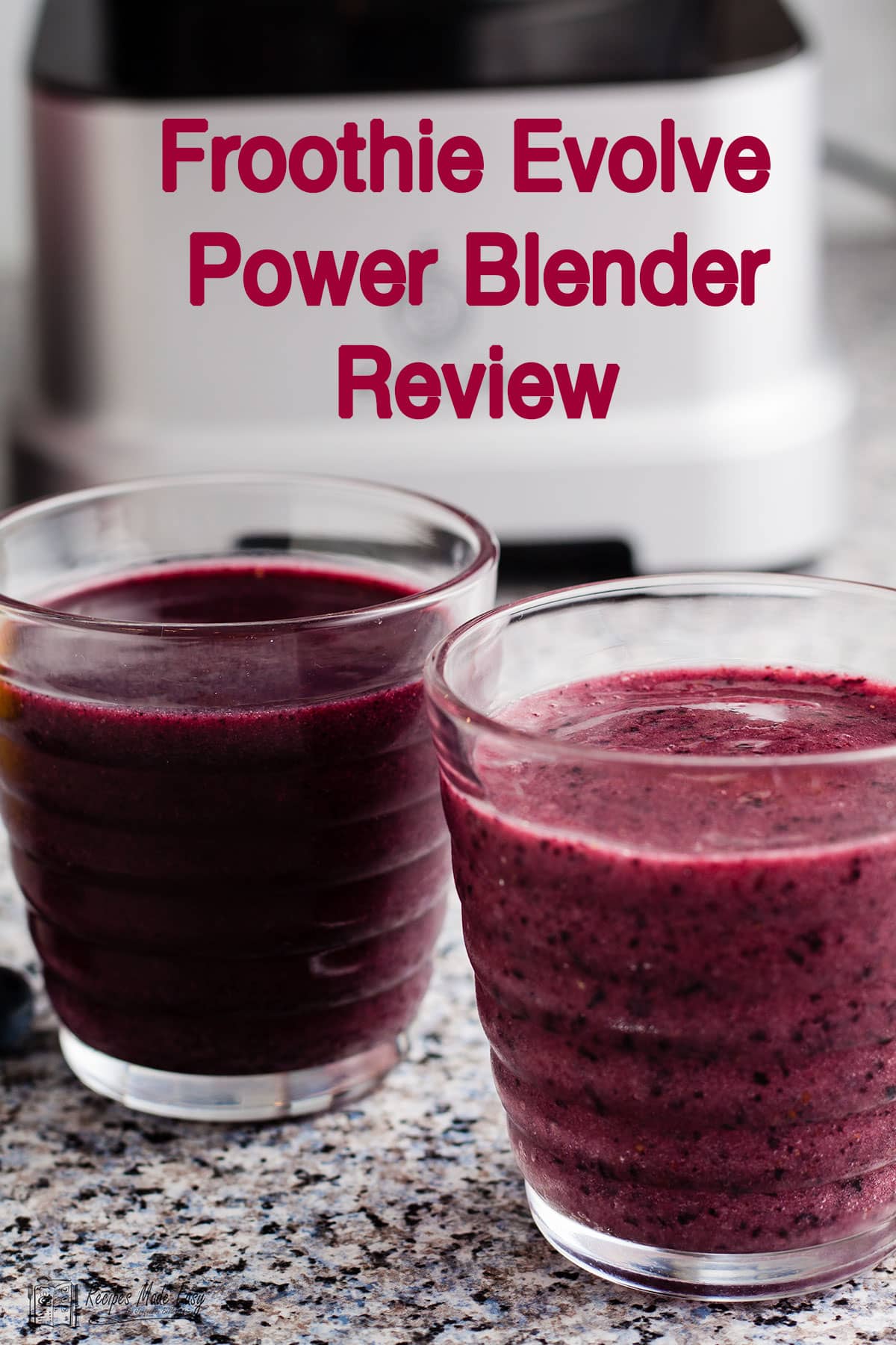 Froothie Evolve power blender review Recipes Made Easy