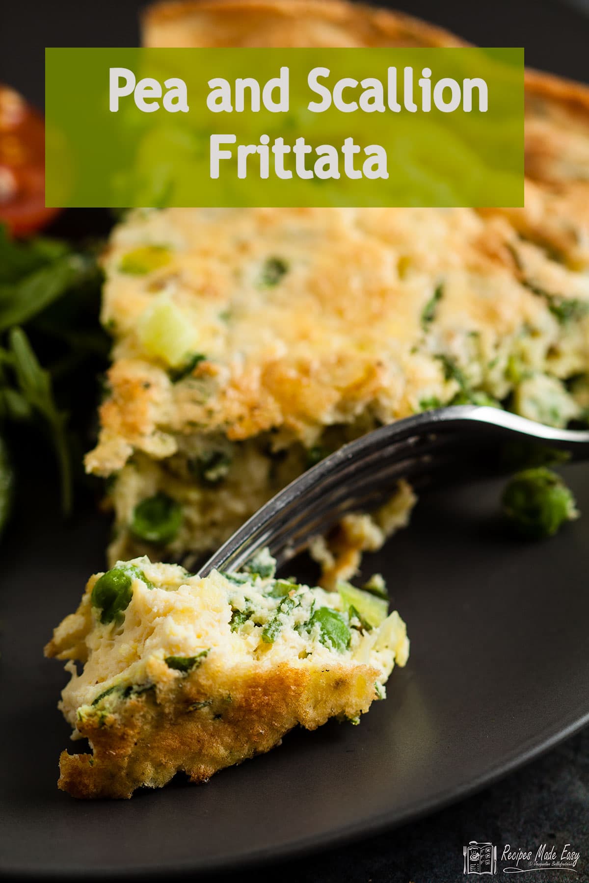 Pea and Spring Onion (scallion) Frittata Recipes Made Easy