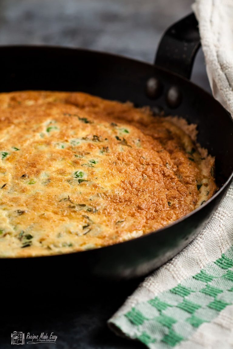 Pea and Spring Onion (scallion) Frittata Recipes Made Easy