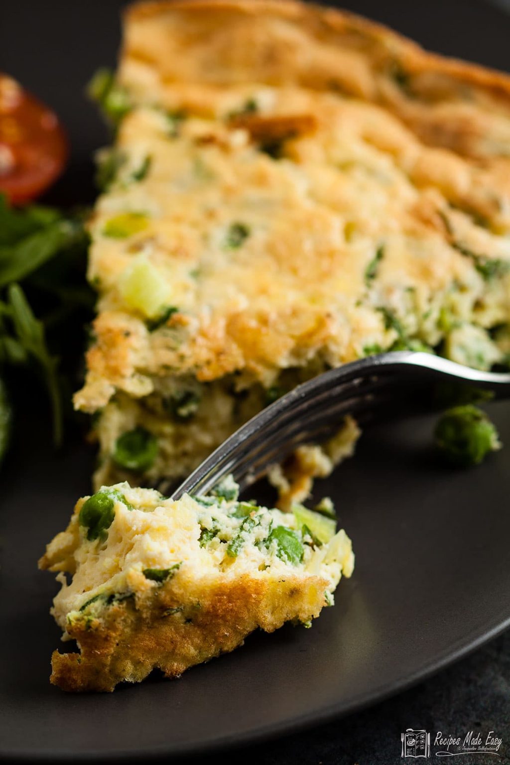 Pea and Spring Onion (scallion) Frittata Recipes Made Easy