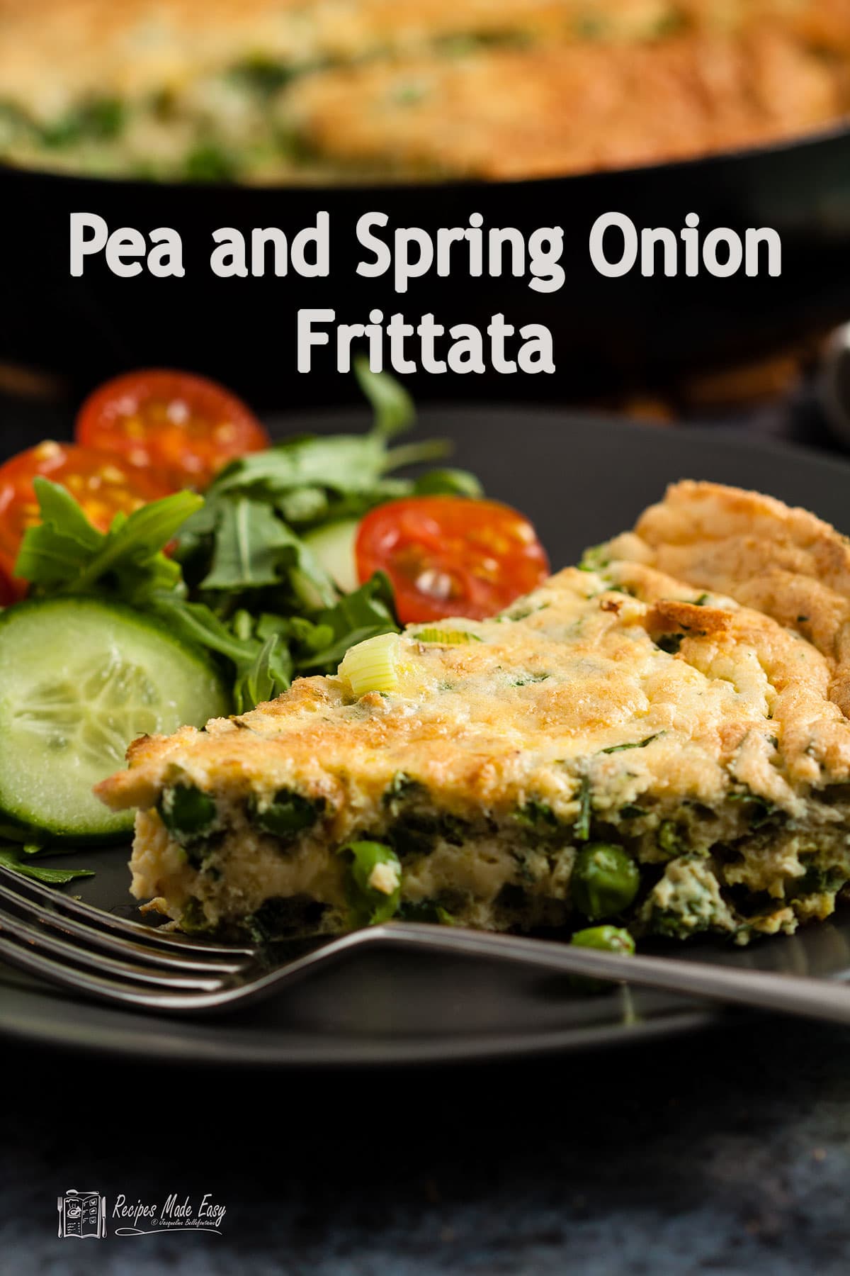 Pea and Spring Onion (scallion) Frittata Recipes Made Easy