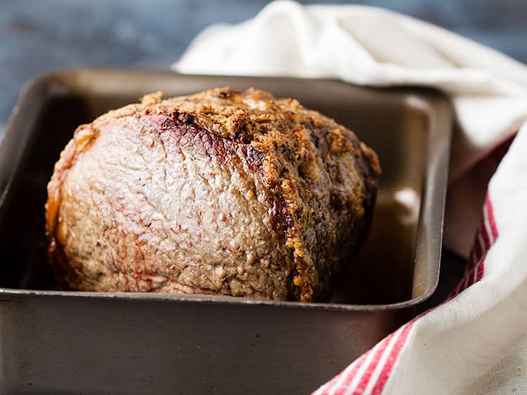 roasted topside joint.