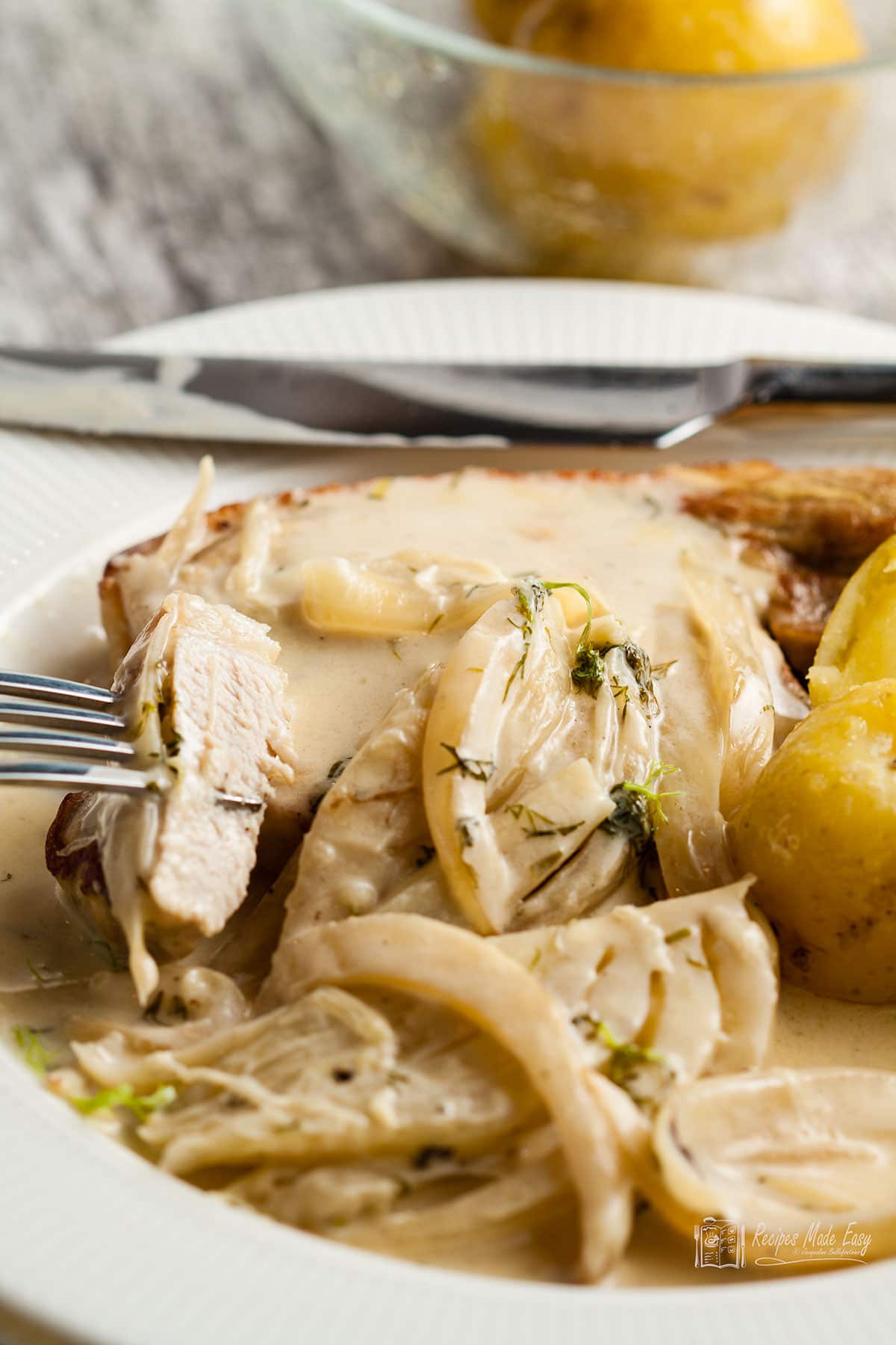 Pork with Creamy Fennel Sauce Recipes Made Easy