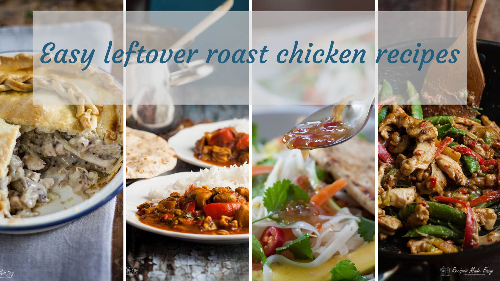 Easy left over roast chicken recipes | Recipes Made Easy