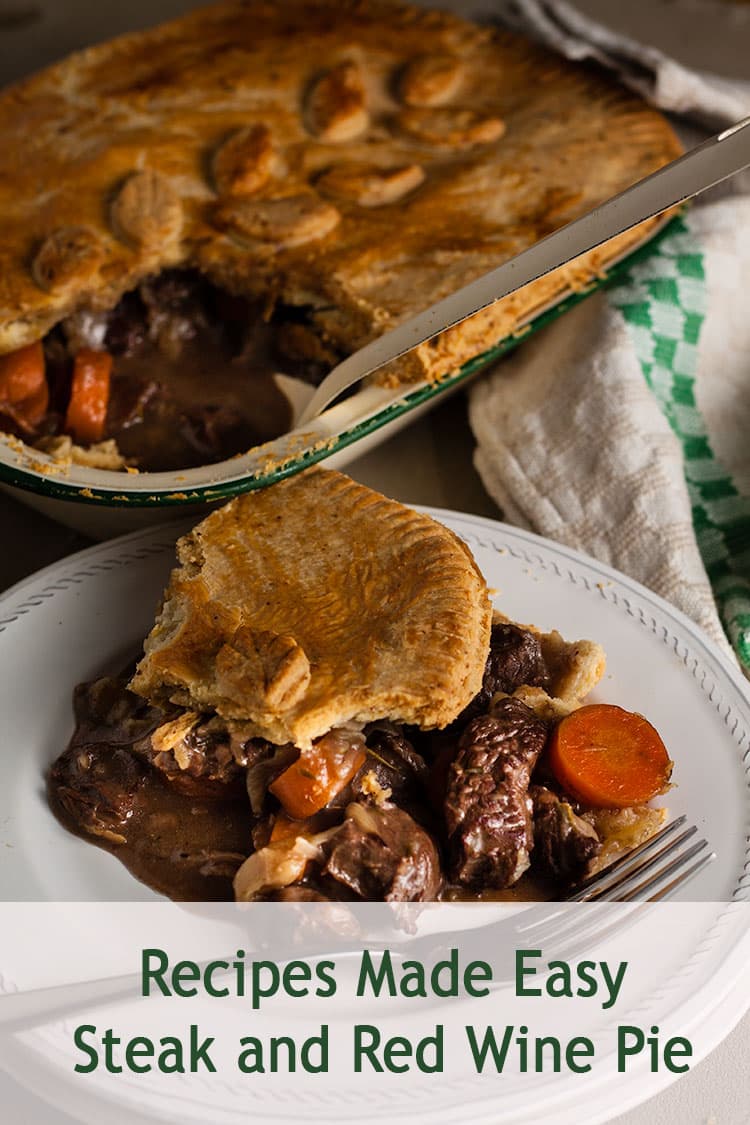 Steak and red wine pie Recipes Made Easy