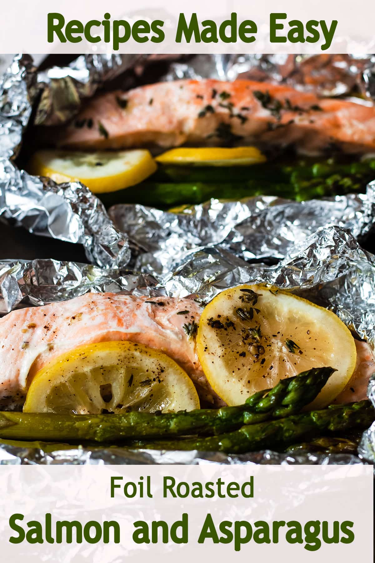 Foil baked salmon and asparagus | Recipes Made Easy